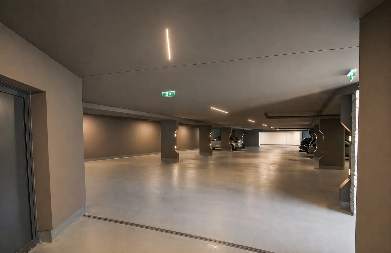 Bild der Tiefgarage beim Haus Stampfer
